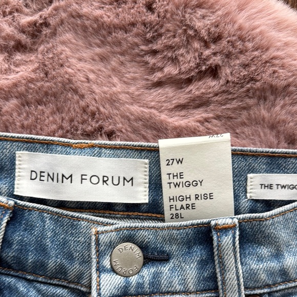 Aritzia Twiggy Denim Forum Light Blue Flare Leg Jeans - Picture 2 of 6